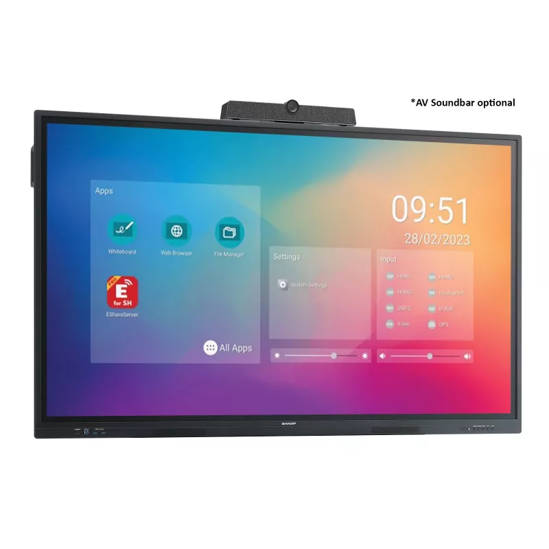 Digitaalisen informaationäytön tasanäyttö Sharp PN-LC752 75 inch LCD 4K Ultra HD 3840 x 2160
