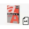 Väripaperi Double A, 80 g, A4, 500 arkkia, punainen