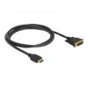 DeLOCK 85653 videokaapelisovitin 1,5 m HDMI Type-A DVI musta