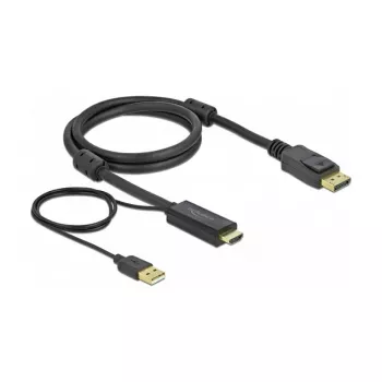 HDMI - DisplayPort -kaapeli DeLOCK 85963 4K 30 Hz 1 m