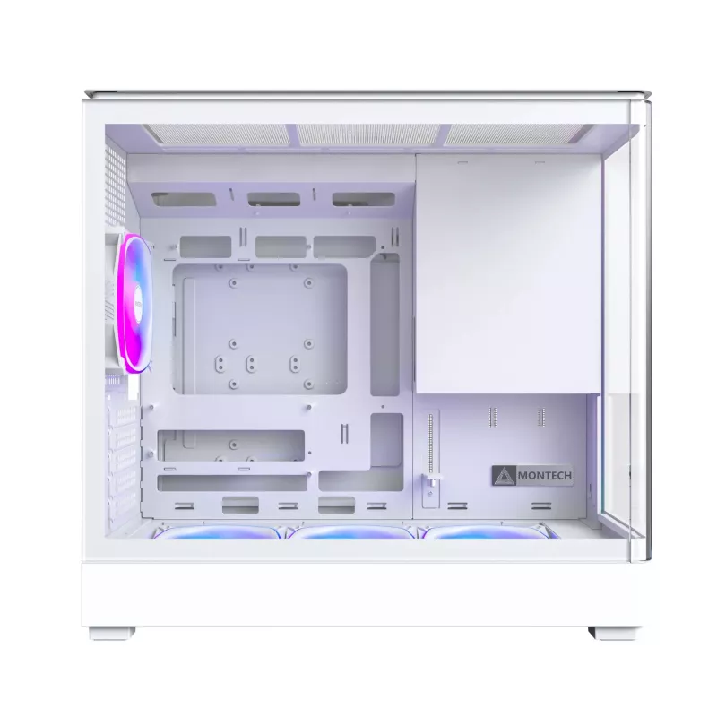 PC-kotelo Montech KING 15 PRO valkoinen — Micro ATX / Mini-ITX, Midi Tower