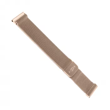 Ruostumattoman teräksen mesh-ranneke FIXED FIXMEST-20MM-RG 20 mm pikakiinnitys, ruusukulta