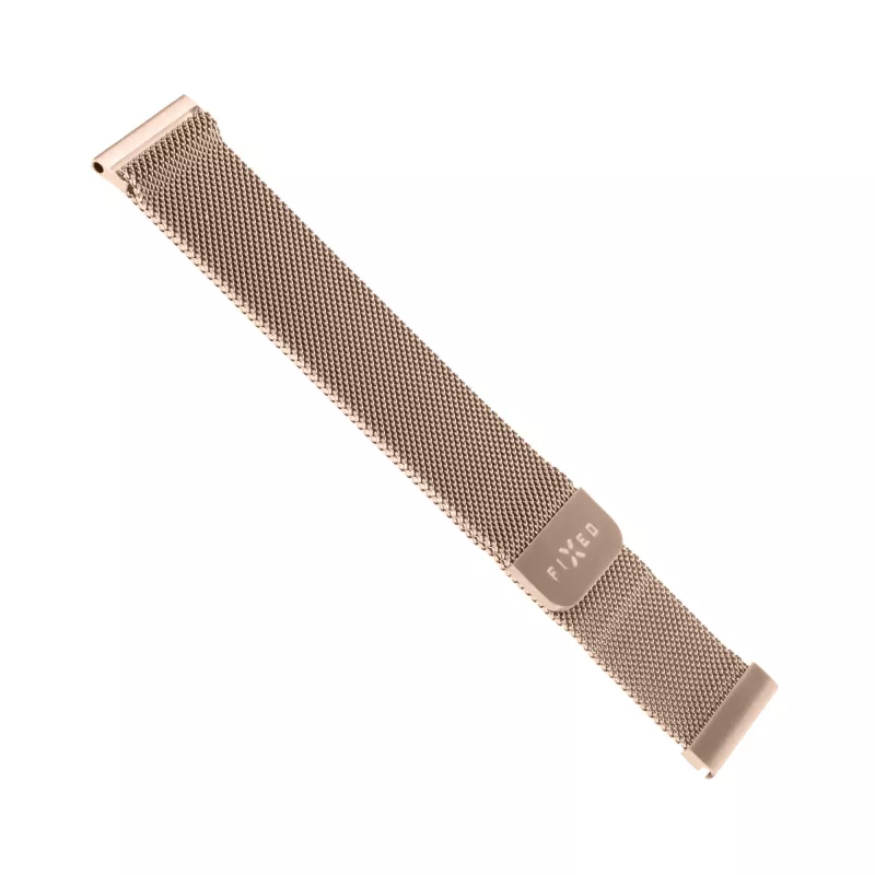 Ruostumattoman teräksen mesh-ranneke FIXED FIXMEST-20MM-RG 20 mm pikakiinnitys, ruusukulta