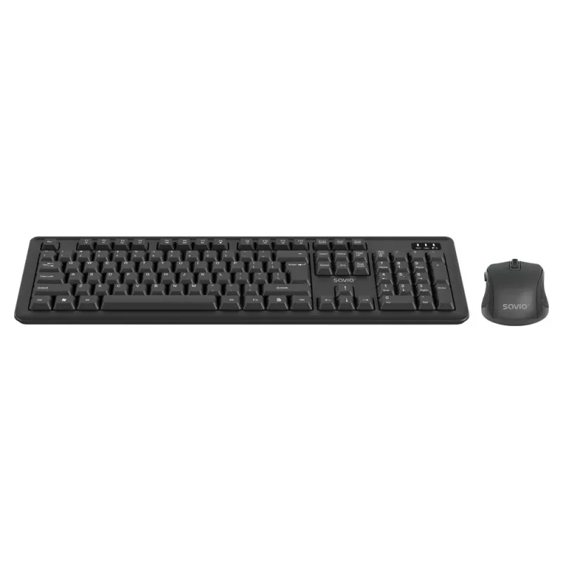 Savio KB-03 näppäimistö ja hiiri mukana Home/Office USB QWERTY US englanti musta