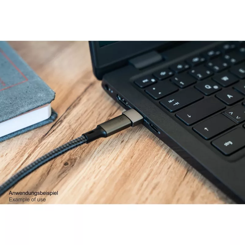 Good Connections adapteri USB 2.0 uros A USB-C naaras alumiinikotelo harmaa (USB-AD203)