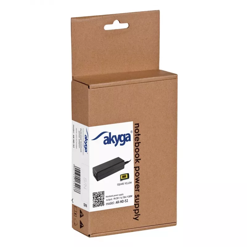 Akyga AK-ND-52 kannettavan virtalähde 19,5 V / 6,15 A, 120 W, Slim-Tip-liitin, Lenovolle