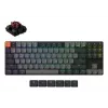 Mekaaninen näppäimistö Keychron K1X-B3 — 80 %:n koko, USB + Bluetooth, QWERTY englanti, 87 näppäintä, RGB, harmaa