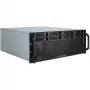 Palvelinkotelo Inter-Tech 4U-4408 rack musta, hopea