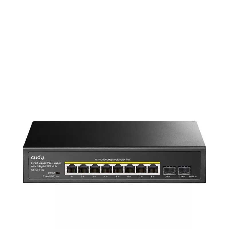 Hallitsematon kytkin Cudy GS1008PS2 Gigabit Ethernet 8 porttia PoE
