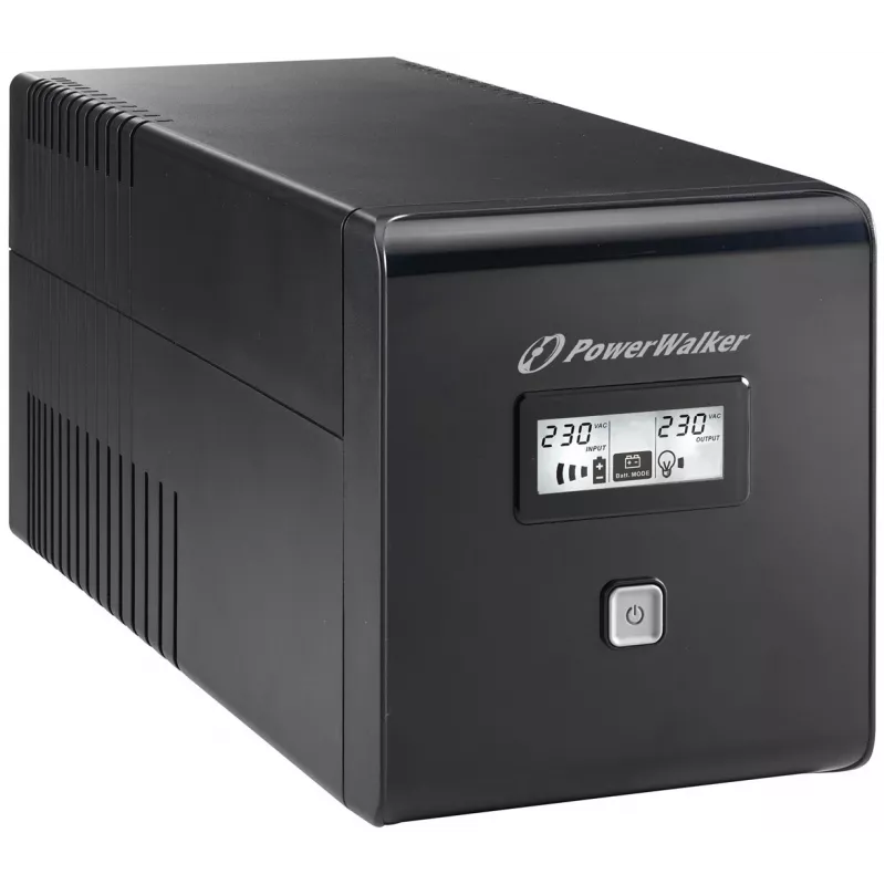 PowerWalker VI 1000 LCD 1 kVA 600 W 4 AC-lähtöä