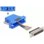Delock D-Sub 25-pin liitin naar RJ12-asennussarja sininen (67100)