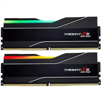 DIMM 64 GB DDR5-6000 (2x 32 GB) Dual-Kit, keskusmuisti musta, F5-6000J3238G32GX2-TZ5NR, Trident Z NEO RGB, AMD EXPO