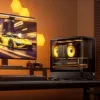 Tietokonekotelo Jonsbo D200 midi-tower mATX karkaistu lasi mini temp -näyttö musta