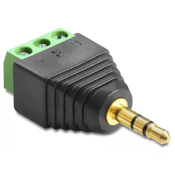 Adapteri DeLOCK 65419 3,5 mm 3p musta vihreä hopea