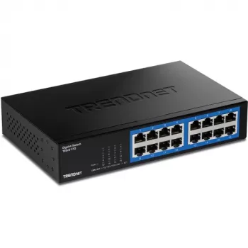 TRENDNET 16-porttinen Gigabit-pöytäkytkin metallikotelolla