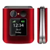 Flip-puhelin Beafon Fold 10 Silver Line punainen-hopea Dual SIM
