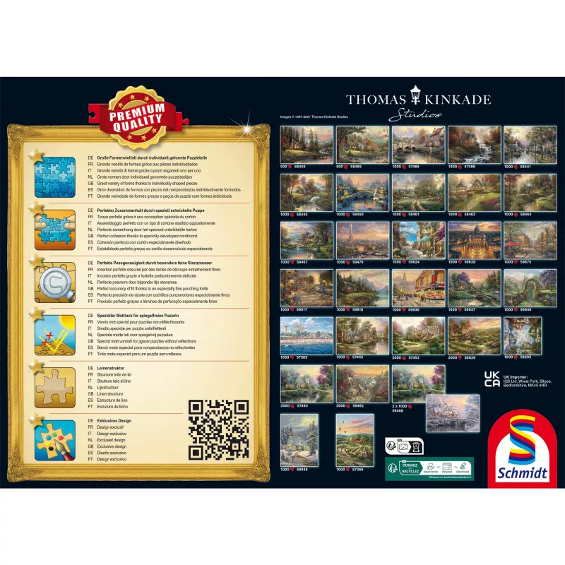 Palapeli Schmidt Spiele Thomas Kinkade Studios ”Santa's Silent Night” 1000 palaa