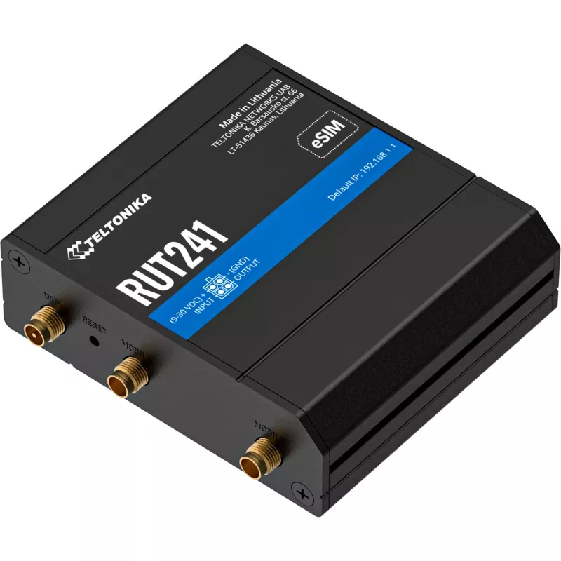 TELTONIKA NETWORKS RUT241 eSIM GLOBAL teollisuusreititin (RUT241230000)
