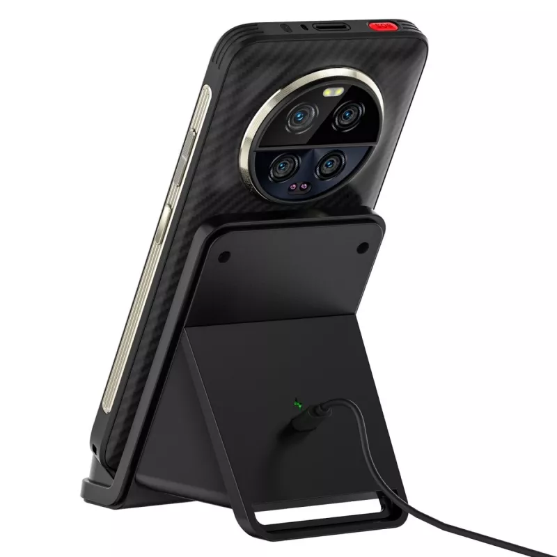 UleFone sisäkäyttöön tarkoitettu älypuhelimen laturi WCS01 – 50 W USB Type-C, langaton pikalataus, musta