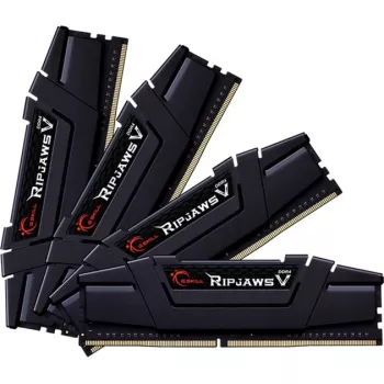 DIMM 64 GB DDR4-3600 (4x 16 GB) Quad-Kit, muisti musta, F4-3600C16Q-64GVKC, Ripjaws V, INTEL XMP