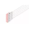 Digitus DK-1624-100S-5 CAT 6 U/FTP Slim -kytkentäkaapeli, 10 m, harmaa, 5 kpl:n pakkaus