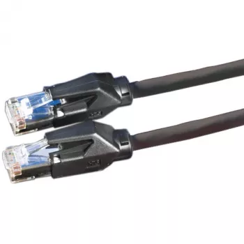 DTWYLER verkkokaapeli Cat.6 Class E S/FTP CU 7702 flex LSOH Hirose TM21 musta 1 m