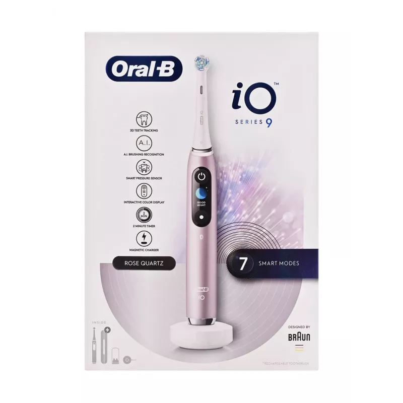 Oral-B iO9 Series 9 sähköhammasharja, rosé kvartsi
