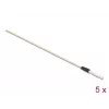 Delock 86781 kuituoptiikan puhdistuspuikot, 15 cm, valkoinen, 5 kpl
