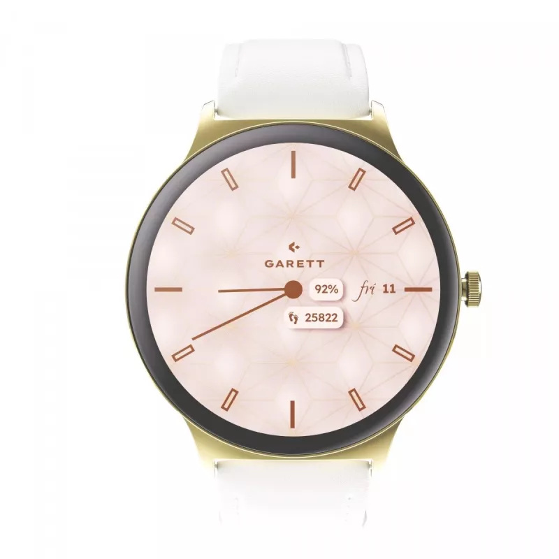 Älykello Garett Verona 2 Gold Steel Bluetoothilla ja sykemittarilla