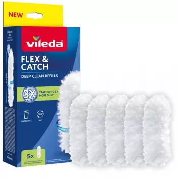 VILEDA Flex&Catch 177664 -pölyhuiskun varaosat - 5 vaihtopäätä