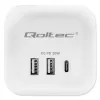 Power Cube QOLTEC 52547 jakotukki 3×AC-pistorasia, 2×USB-A, 1×USB-C PD 20W