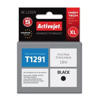 Activejet AE-1291N muste (Epson T1291 -yhteensopiva; Supreme; 18 ml; musta)