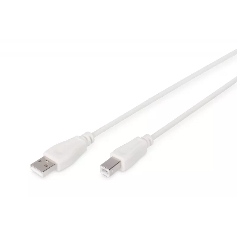 Assmann USB-liitäntäkaapeli. tyyppi A - B M/M. 1,8 m. USB 2.0 -yhteensopiva. UL. be (AK-300102-018-E)