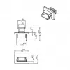 Liittimen suojakansi USB Mini-B DeLOCK 64011