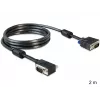 SVGA-kaapeli DeLOCK 83173 2m VGA D-Sub musta