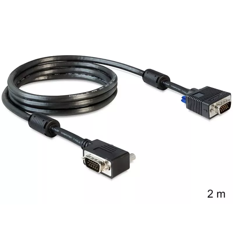 SVGA-kaapeli DeLOCK 83173 2m VGA D-Sub musta