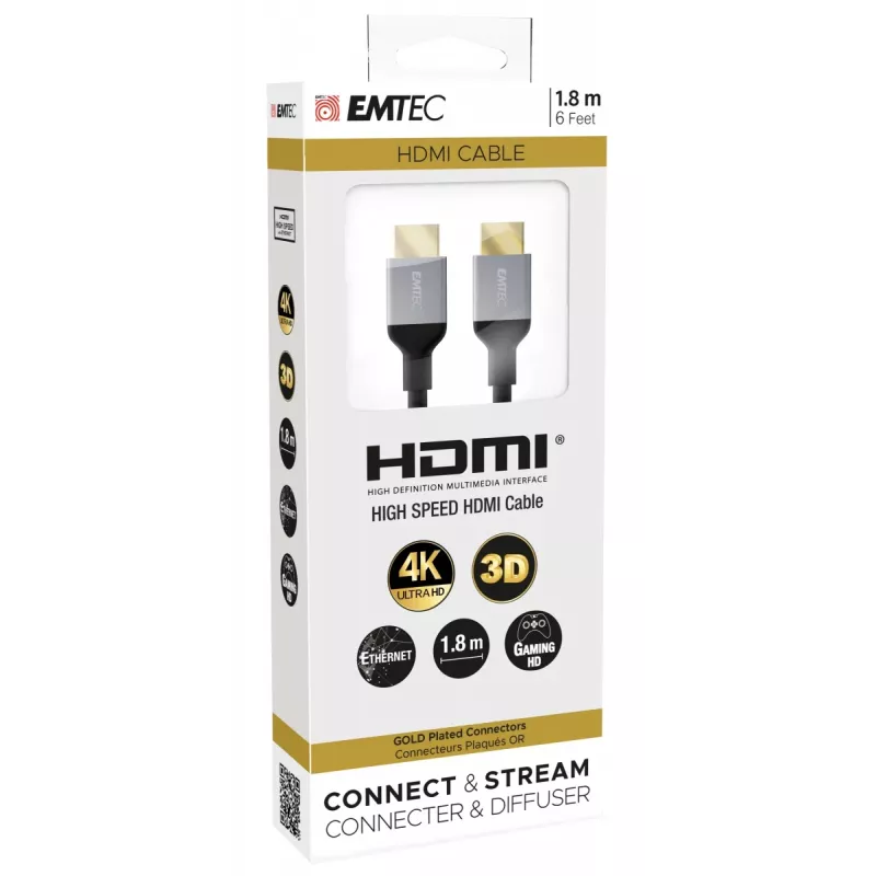 Emtec ECCHAT700HD HDMI-kaapeli 1,8 m