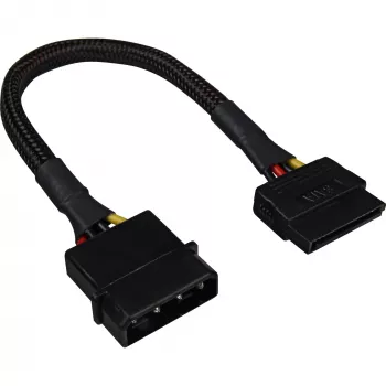 SATA-virtasovitinkaapeli Sharkoon 15 cm — sovitin SATA-virtaliittimille