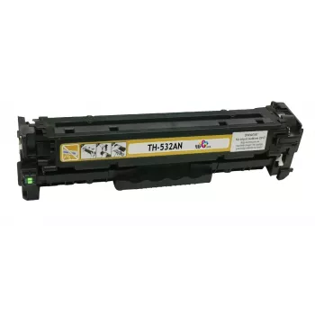 Värikasetti TB yhteensopiva HP CC532A kanssa, 100 % uusi, keltainen