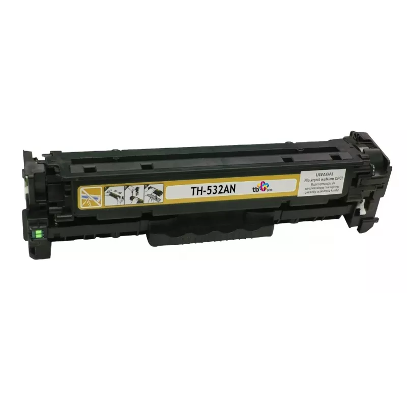 Värikasetti TB yhteensopiva HP CC532A kanssa, 100 % uusi, keltainen