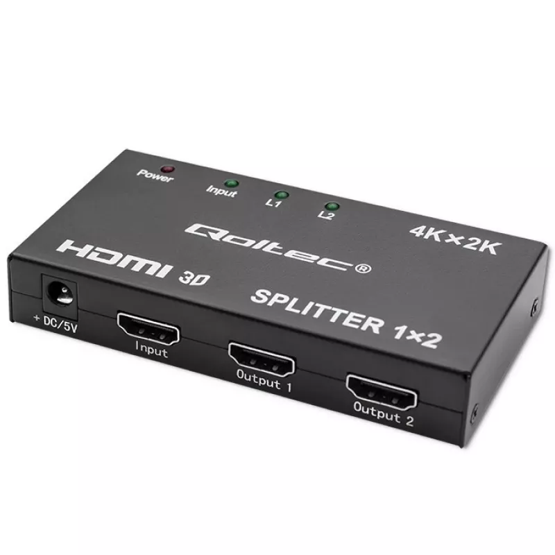 Aktiivinen HDMI-jakaja 2 x HDMI 4Kx2K, 3,4 Gbit/s