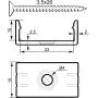 Asennus-U-profiili 20 mm EUROLITE 51210869 muovi