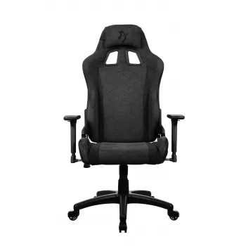 Konsolipelituoli Arozzi Avanti Dark Grey SoftFabric — pehmustettu istuin, enimmäiskuorma 120 kg