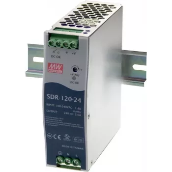 Virtalähde MEAN WELL SDR-120-12 120W metallinen
