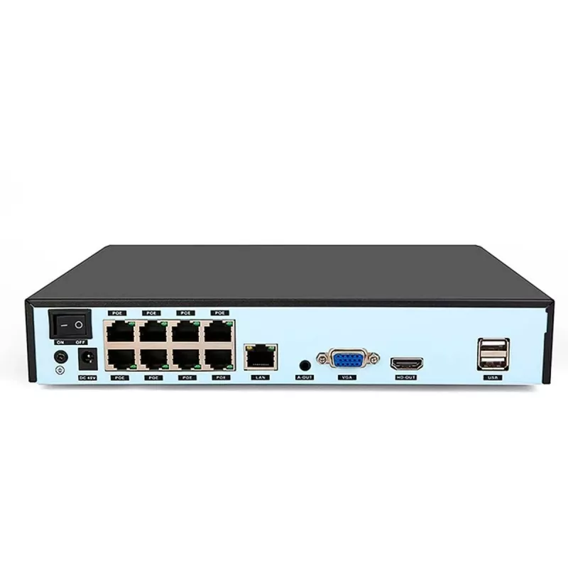 Verkkovideotallennin FOSCAM FN9108HE 8-kanava 5MP POE NVR musta