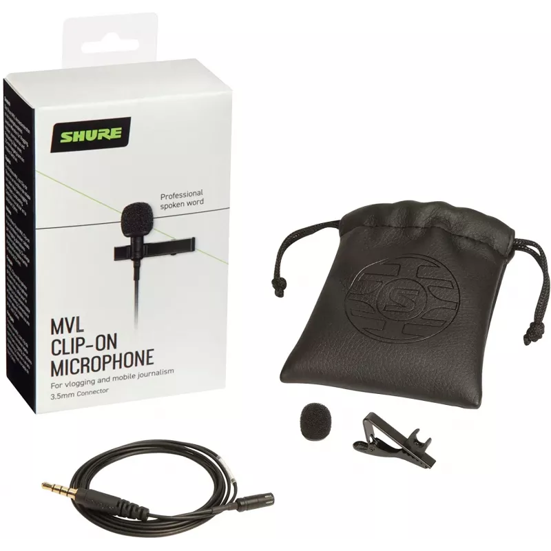 Shure MVL lavalier-mikrofoni älypuhelimeen tai tablettiin | Shure