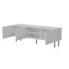 TV-taso Cama LUCCA 3D 165×40×59 cm, valkoinen, lastulevypinta