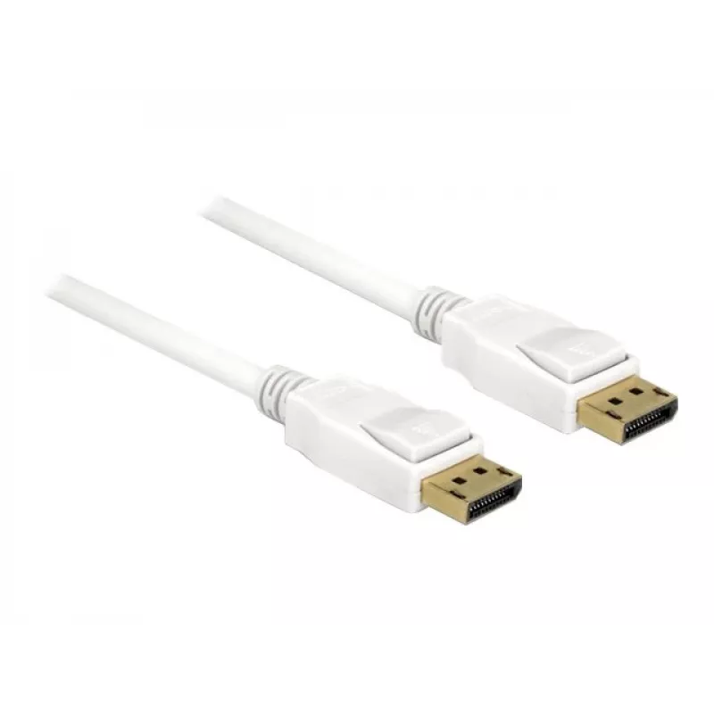 DisplayPort-kaapeli DeLOCK 85509 1,5 m valkoinen