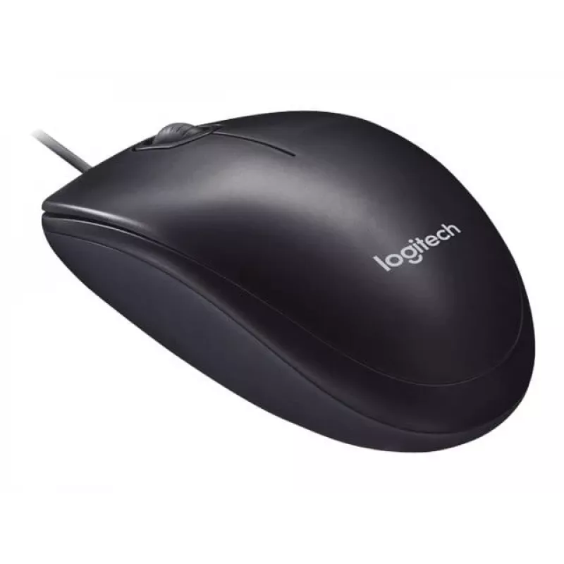Logitech M90 johdollinen optinen toimistohiiri — 1000 DPI, molempikätinen, USB Type-A, musta