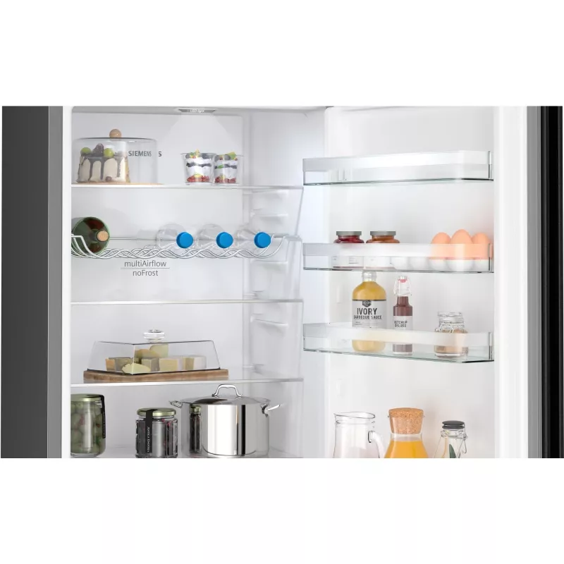 Siemens iQ300 KG39NXXCF jää-pakastinyhdistelmä vapaasti seisova 363 l musta